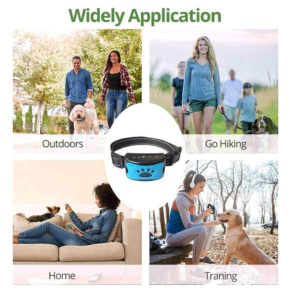 NEW Anti Bell Collar Dogs Parenting Collar Tone Vibration Dogs Pet DE