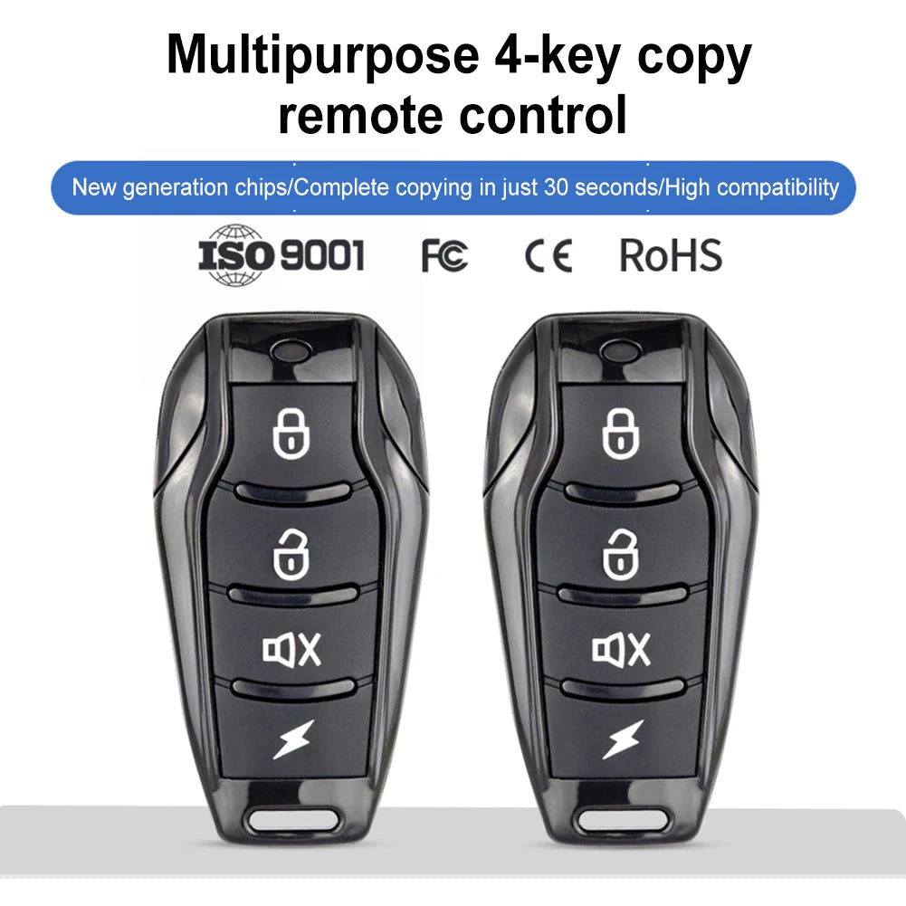 315/433Mhz Clone Remote Control Copy Function 4 Buttons RF Transmitter Auto Cloning Duplicator for Garage Door Electric Door
