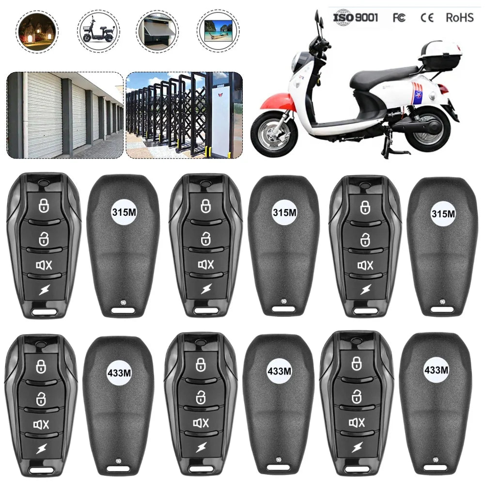 315/433Mhz Clone Remote Control Copy Function 4 Buttons RF Transmitter Auto Cloning Duplicator for Garage Door Electric Door