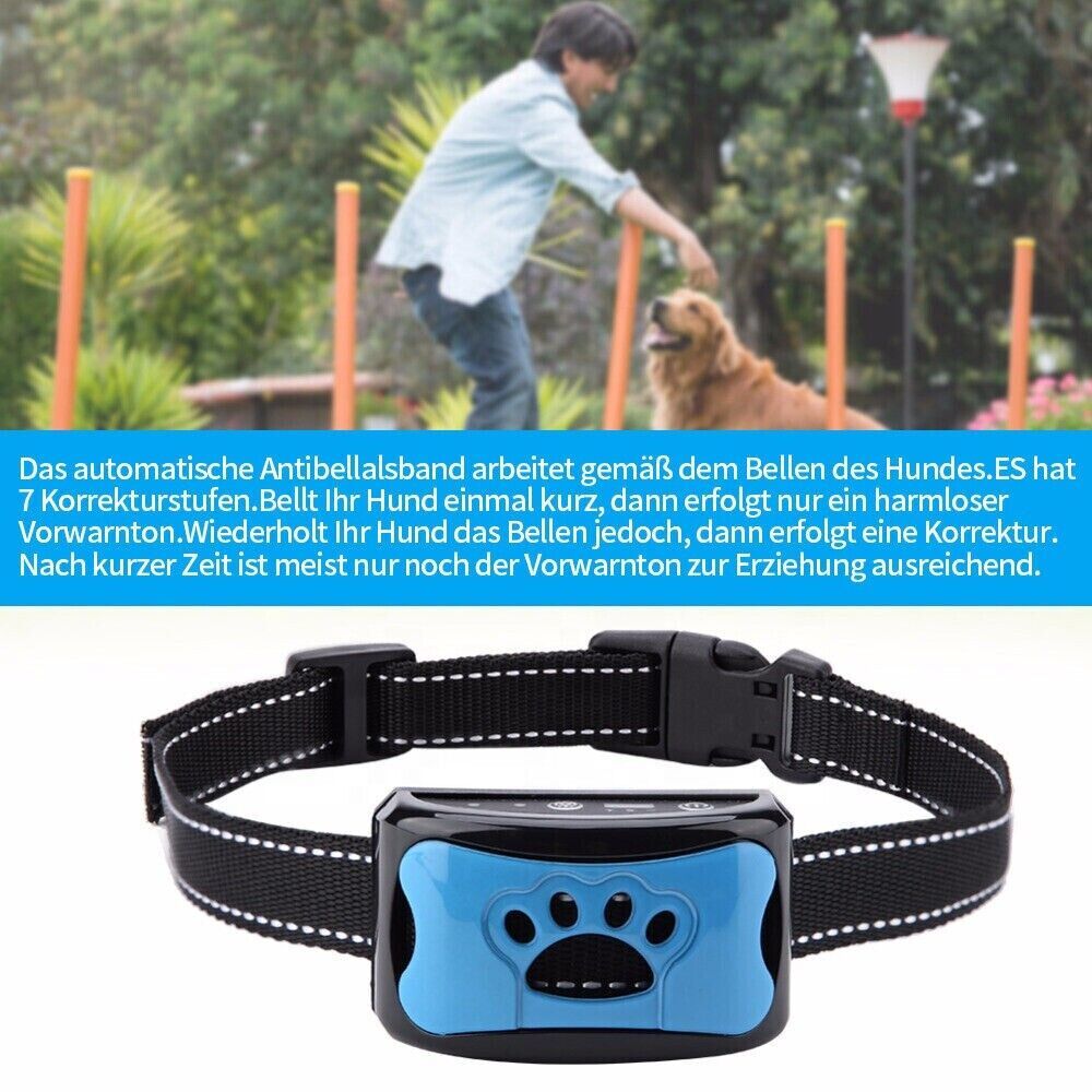 NEW Anti Bell Collar Dogs Parenting Collar Tone Vibration Dogs Pet DE