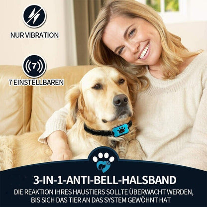 NEW Anti Bell Collar Dogs Parenting Collar Tone Vibration Dogs Pet DE