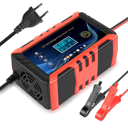 Car Intelligent Battery Charger Pulse Repair Trickle Charger 12V 6A