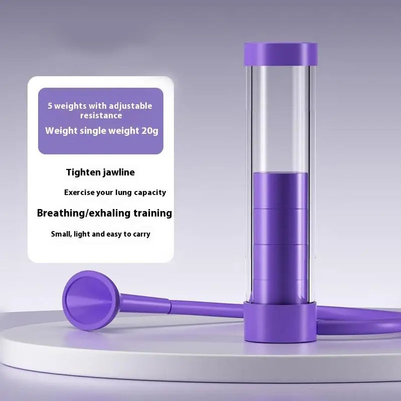 Adjustable Diaphragm Breathing Dumbbell Trainer With Counter Abdominal Muscle Trainer Deep Breathing Exercise Lung Capacity