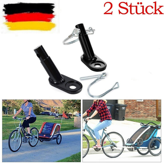 2x Bicycle Trailer Clutch With Fuse Pin Stroller Clutch Adapter