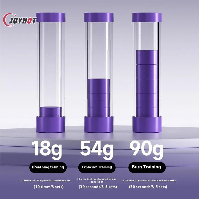 Adjustable Diaphragm Breathing Dumbbell Trainer With Counter Abdominal Muscle Trainer Deep Breathing Exercise Lung Capacity