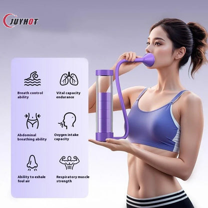Adjustable Diaphragm Breathing Dumbbell Trainer With Counter Abdominal Muscle Trainer Deep Breathing Exercise Lung Capacity